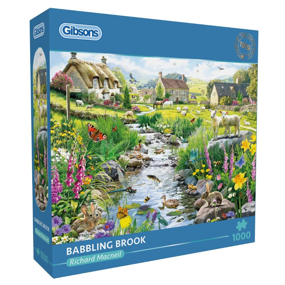 Gibsons Games Babbling Brook 1000 Piece Jigsaw Puzzle