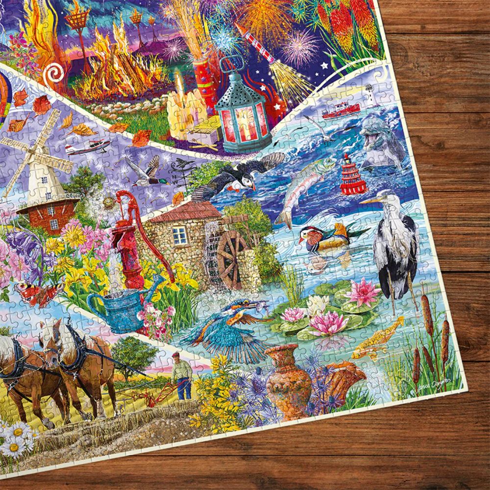 Gibsons Games Elemental 1000 Piece Jigsaw Puzzle