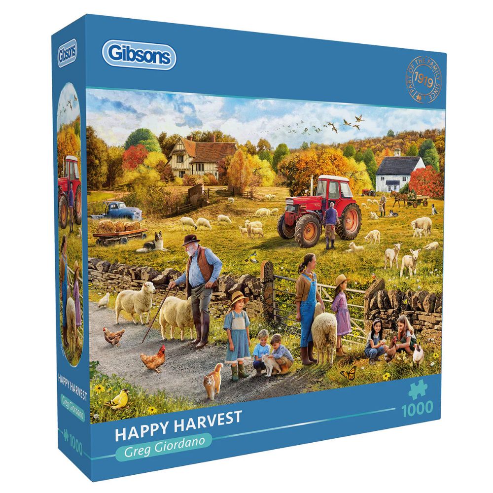 Gibsons Games Happy Harvest 1000 Piece Jigsaw Puzzle