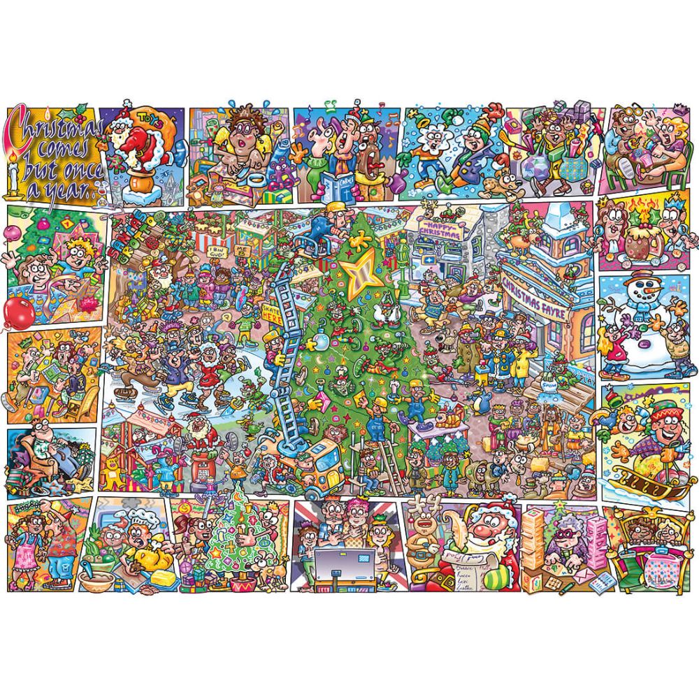 Gibsons Games Jokesaws Crackers For Christmas 1000 Piece Jigsaw Puzzle