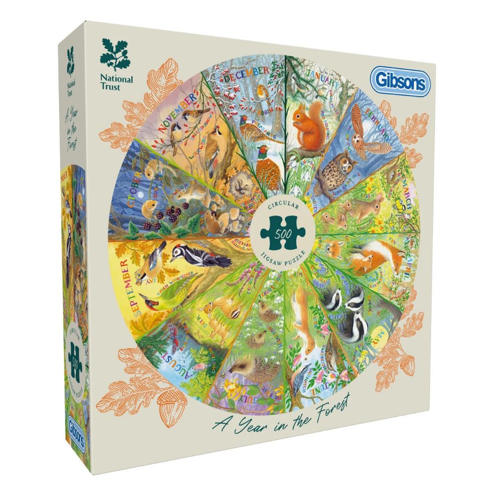 Gibsons Games National Trust: A Year in the Forest 500 Piece Jigsaw Puzzle