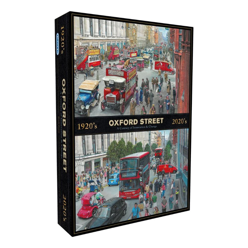 Gibsons Games Oxford Street Through The Decades 1000 Piece Jigsaw Puzzle