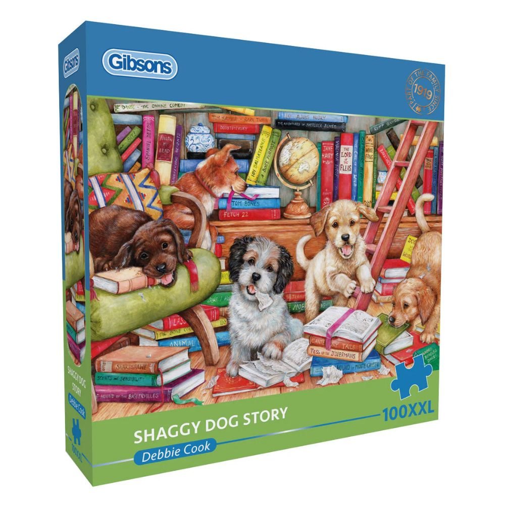 Gibsons Games Shaggy Dog Story Extra Large 100 XXL Piece Jigsaw Puzzle - Old Railway Line Garden Centre