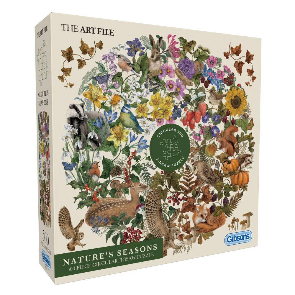 Gibsons Games The Art File: Nature's Seasons 500 Piece Jigsaw Puzzle