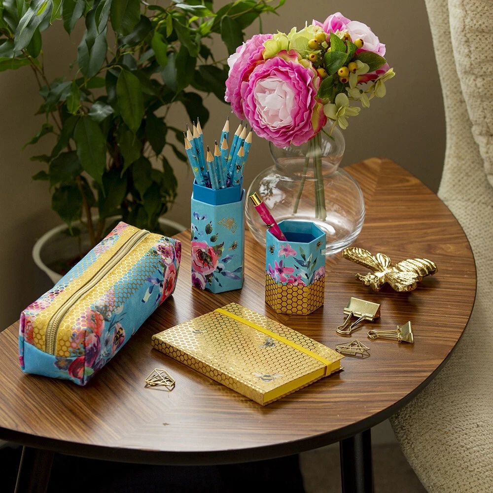 Gifted Stationery Queen Bee Pencil Set with Case