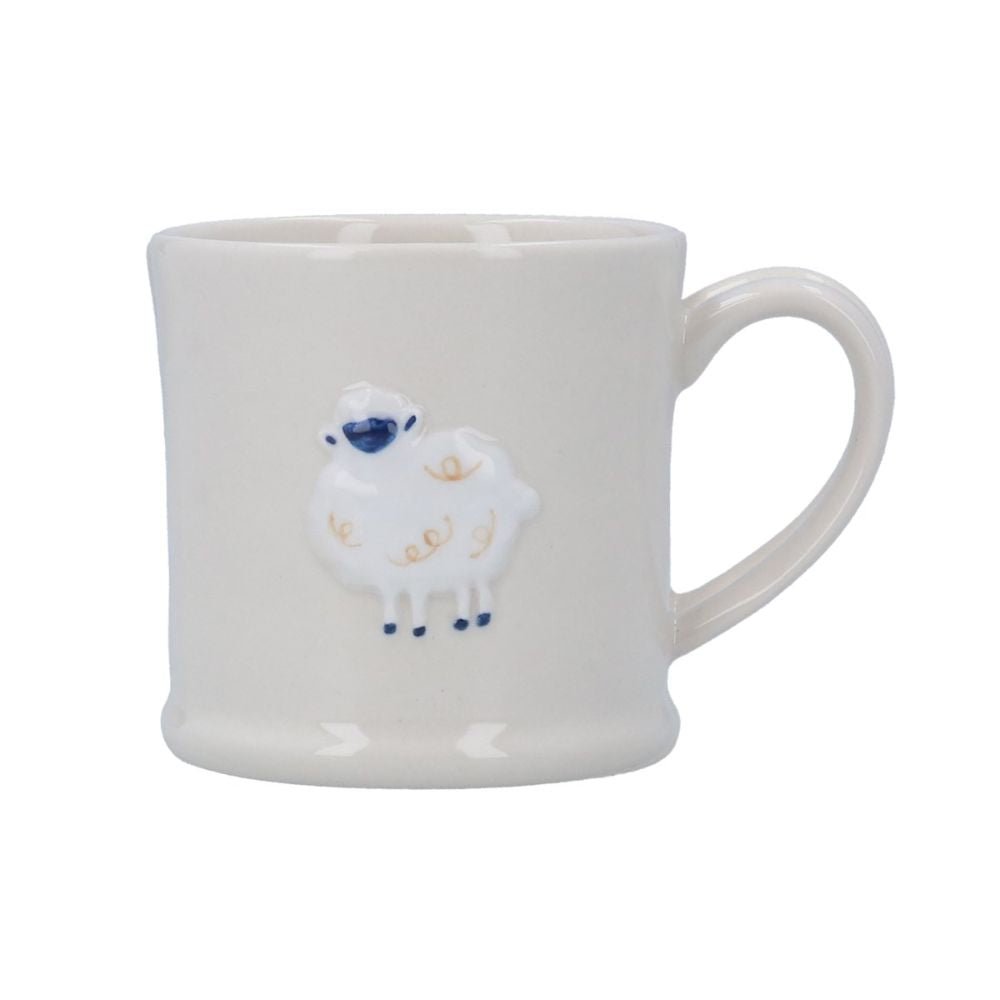 Gisela Graham 10cm Stoneware Lamb Mini Mug - Old Railway Line Garden Centre