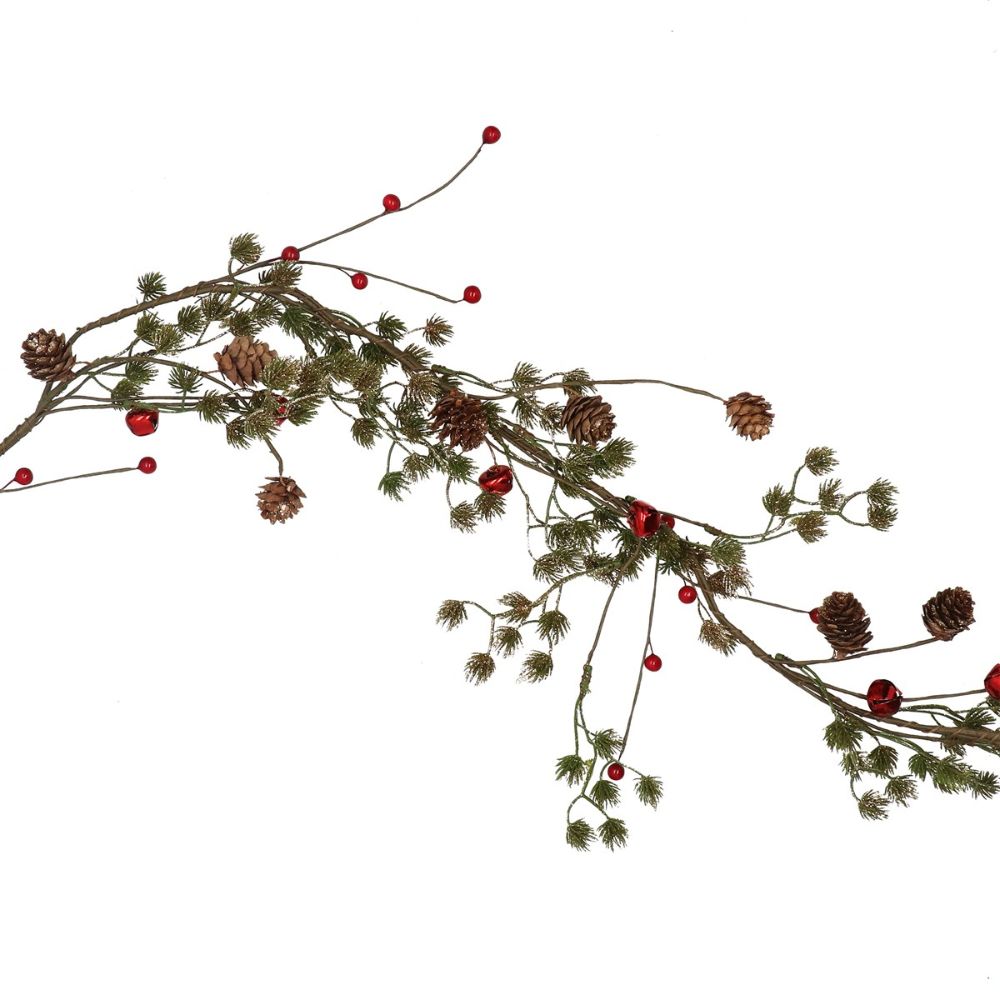 Gisela Graham 120cm Berries & Pinecones Garland