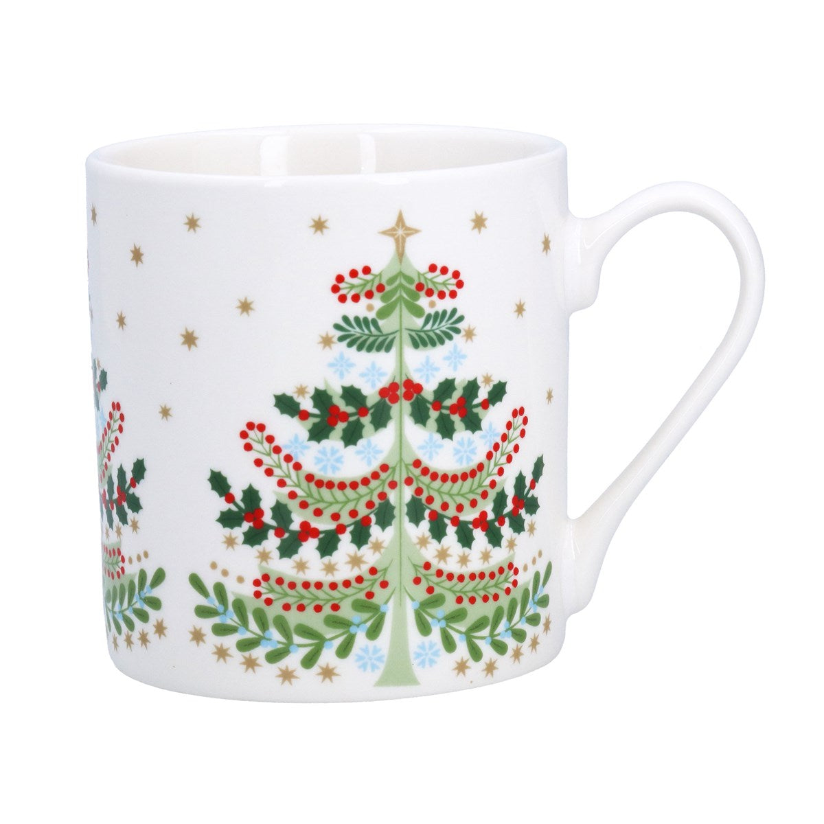 Gisela Graham 12cm Alpine Tree New Bone China Mug