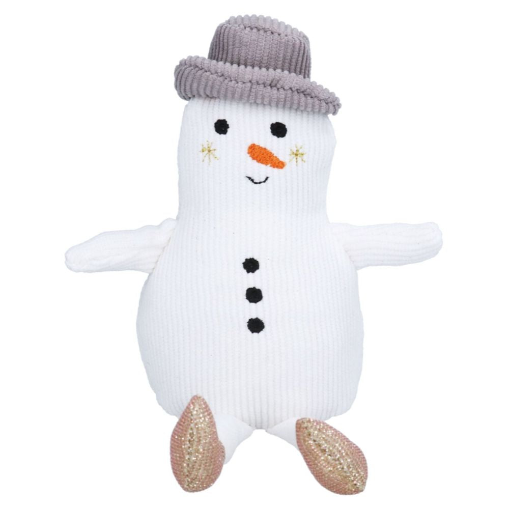 Gisela Graham 12cm Fabric Snowman Shelf Sitter