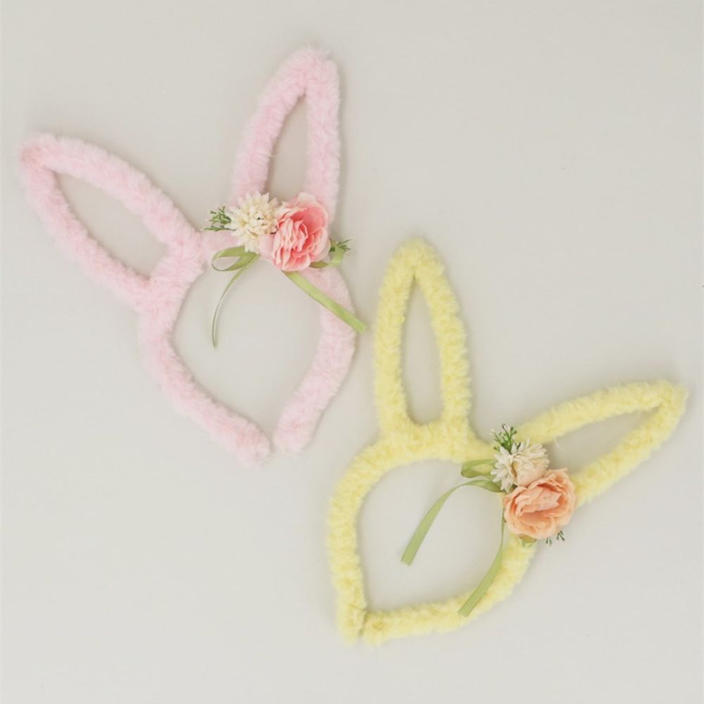 Gisela Graham 27cm Faux Fur Bunny Ear Headband (Choice of 2)