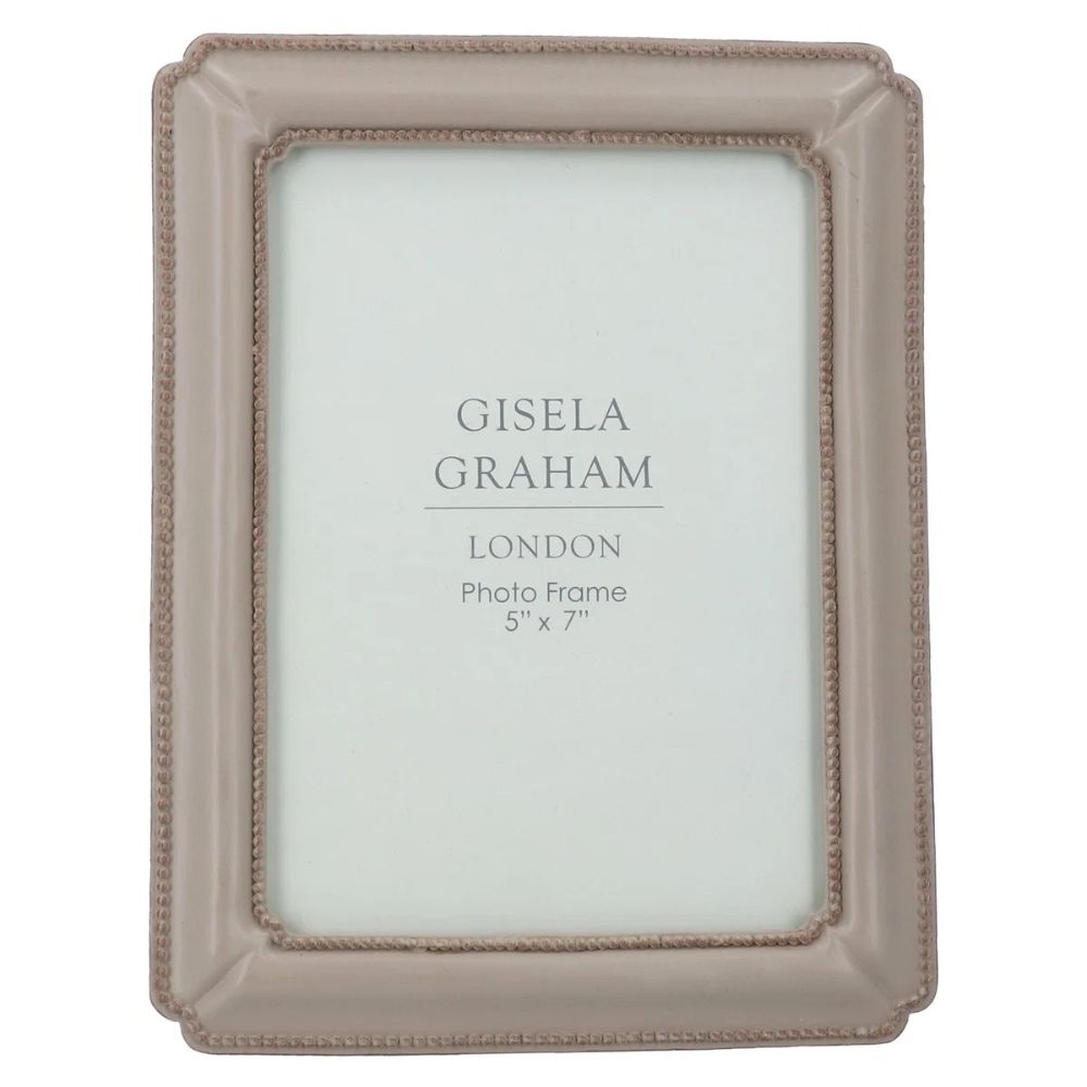Gisela Graham 5x7" Taupe Classic Photo Frame