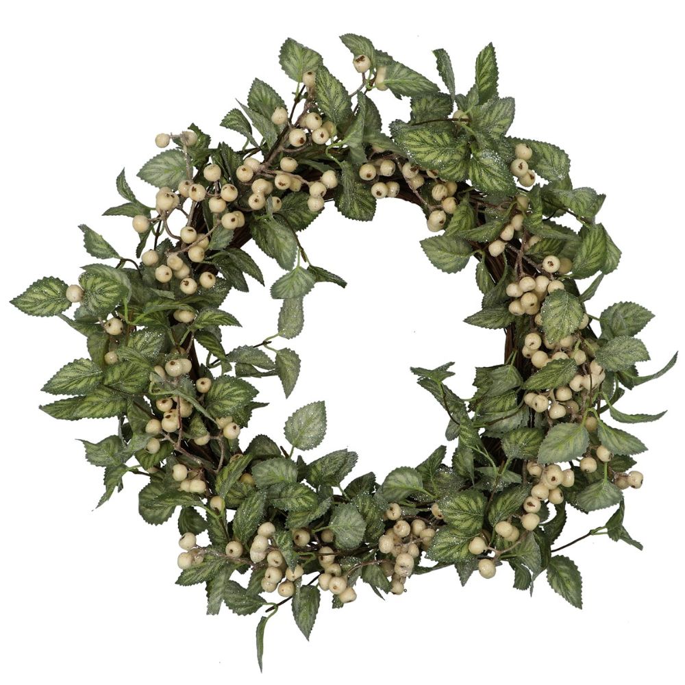 Gisela Graham 60cm Cream Berries Wreath