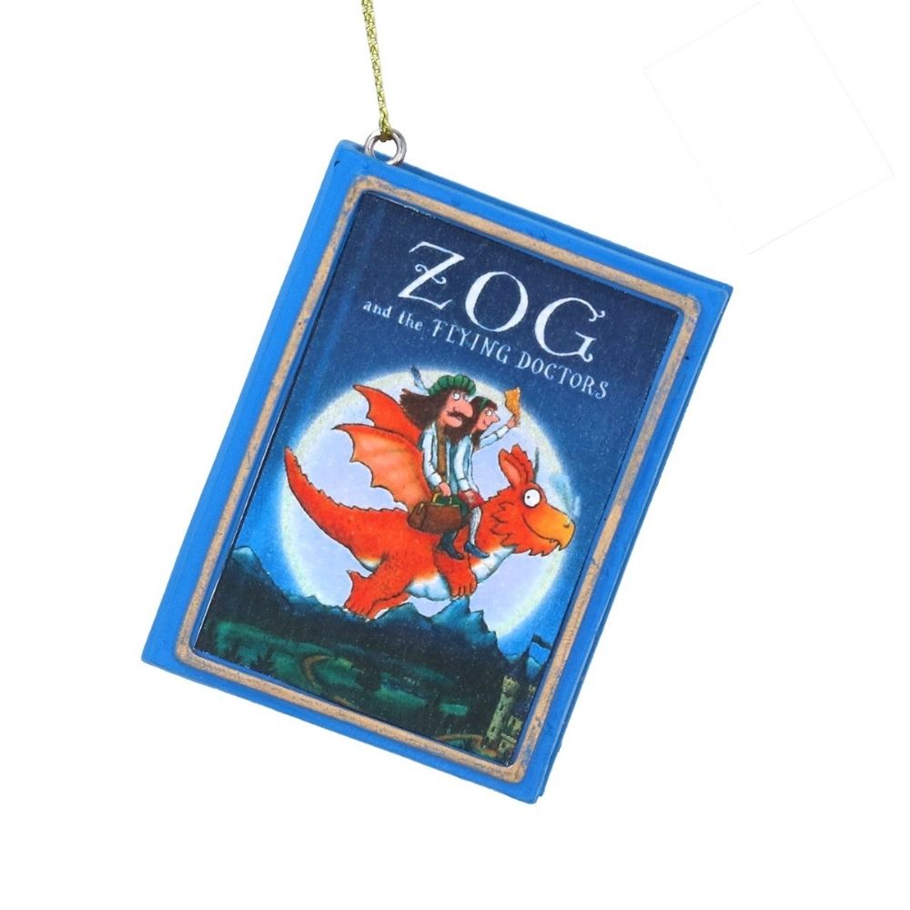 Gisela Graham 6cm Resin Zog The Flying Doctor Book Hanging Decoration