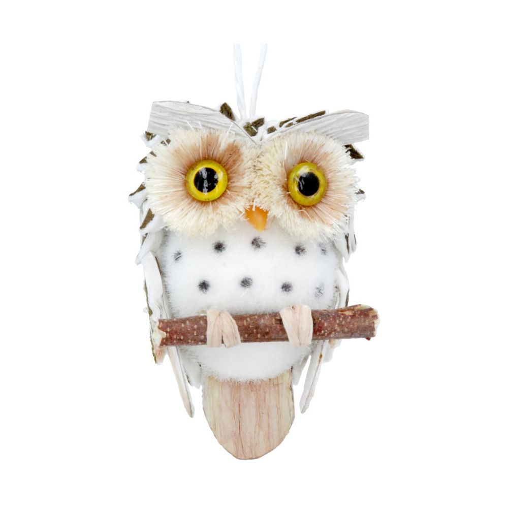 Gisela Graham 7cm Small Natural Cone Owl Decoration
