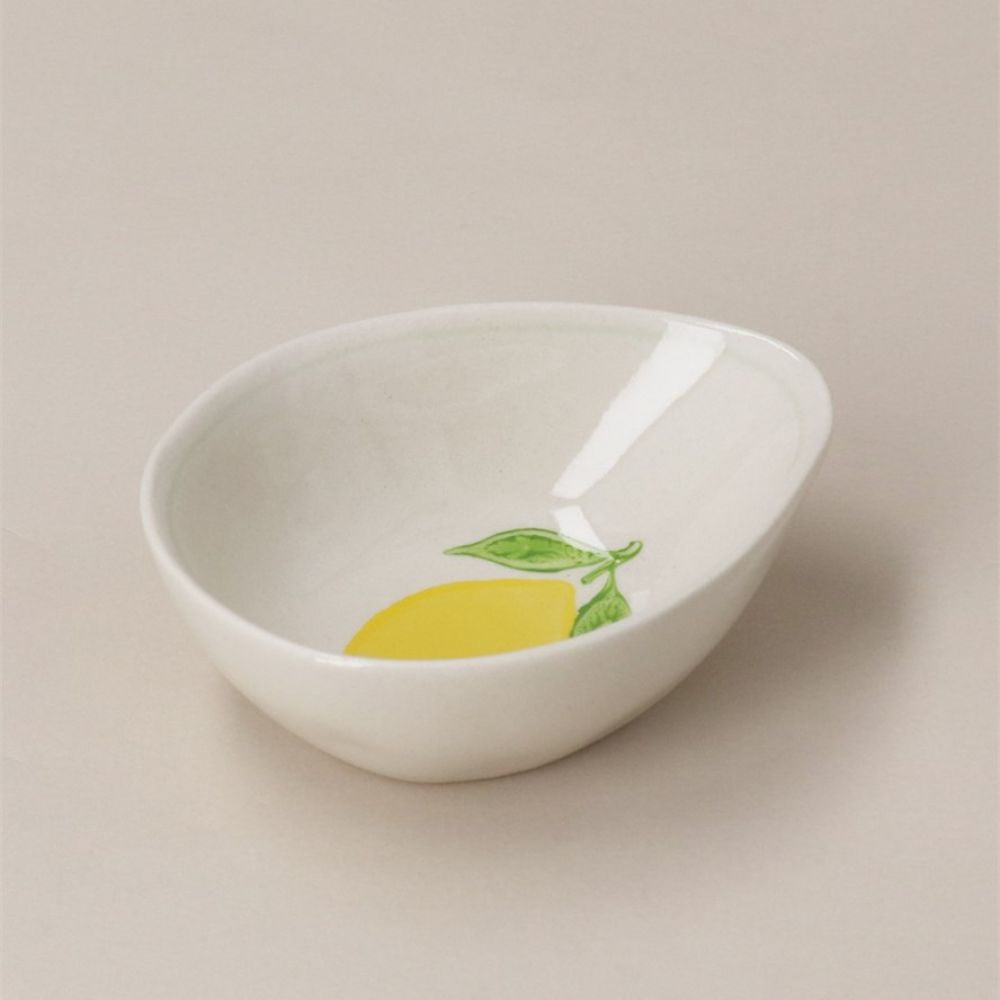 Gisela Graham 8cm Egg Shaped Bowl - Lemon