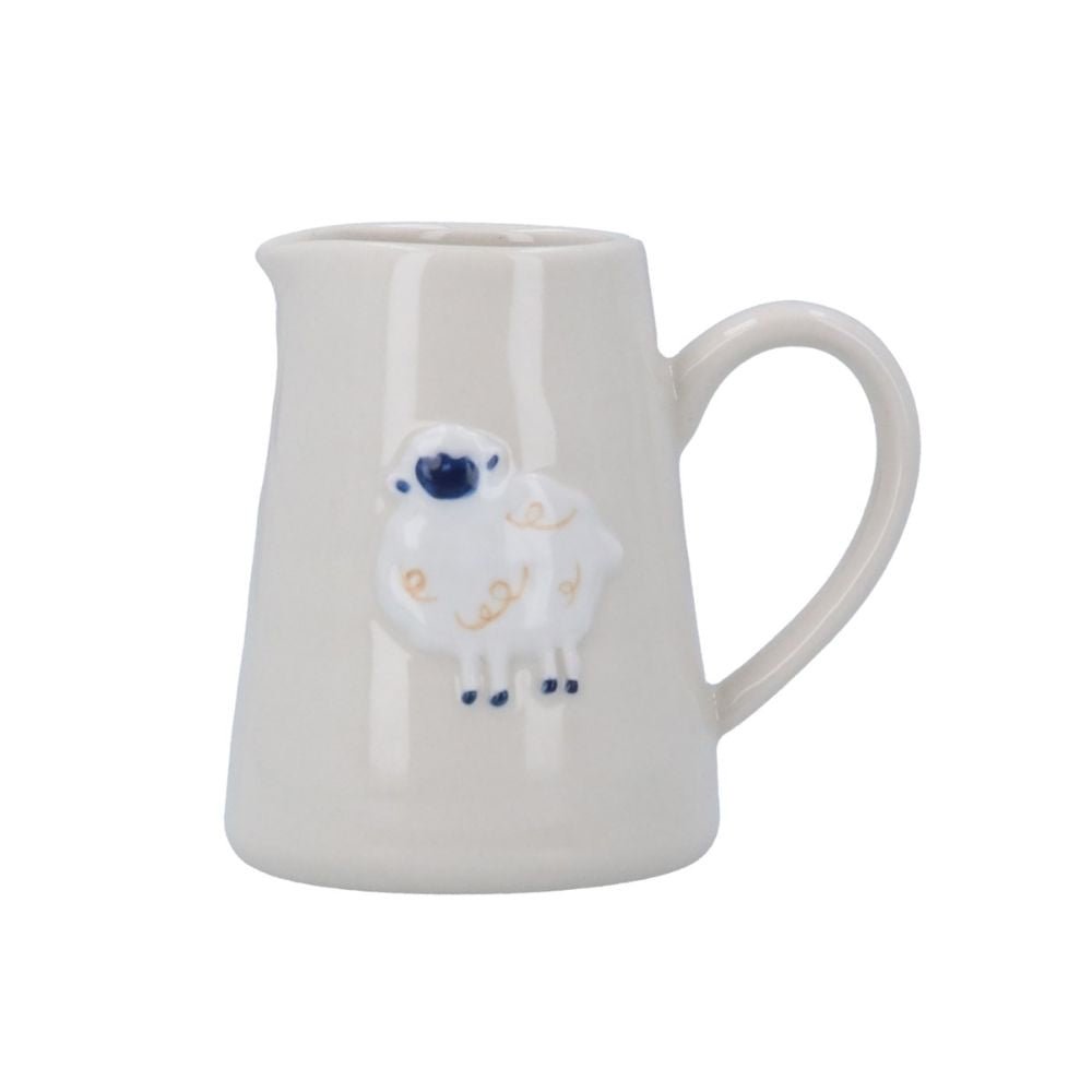 Gisela Graham 8cm Stoneware Lamb Mini Jug - Old Railway Line Garden Centre