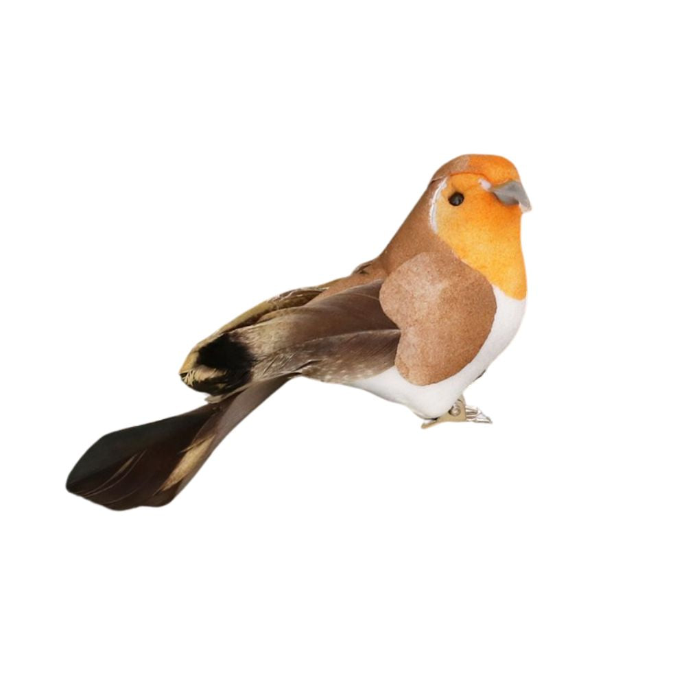 Gisela Graham 9cm Fabric Robin on Clip Decoration