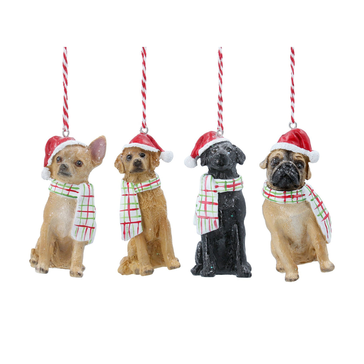 Gisela Graham Resin 9cm Christmas Dogs (Choice of 4)