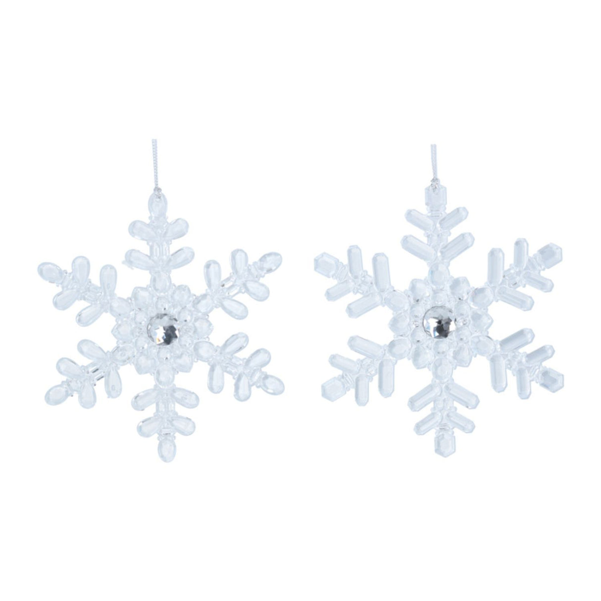 Gisela Graham Acrylic Snowflake (Choice of 2)