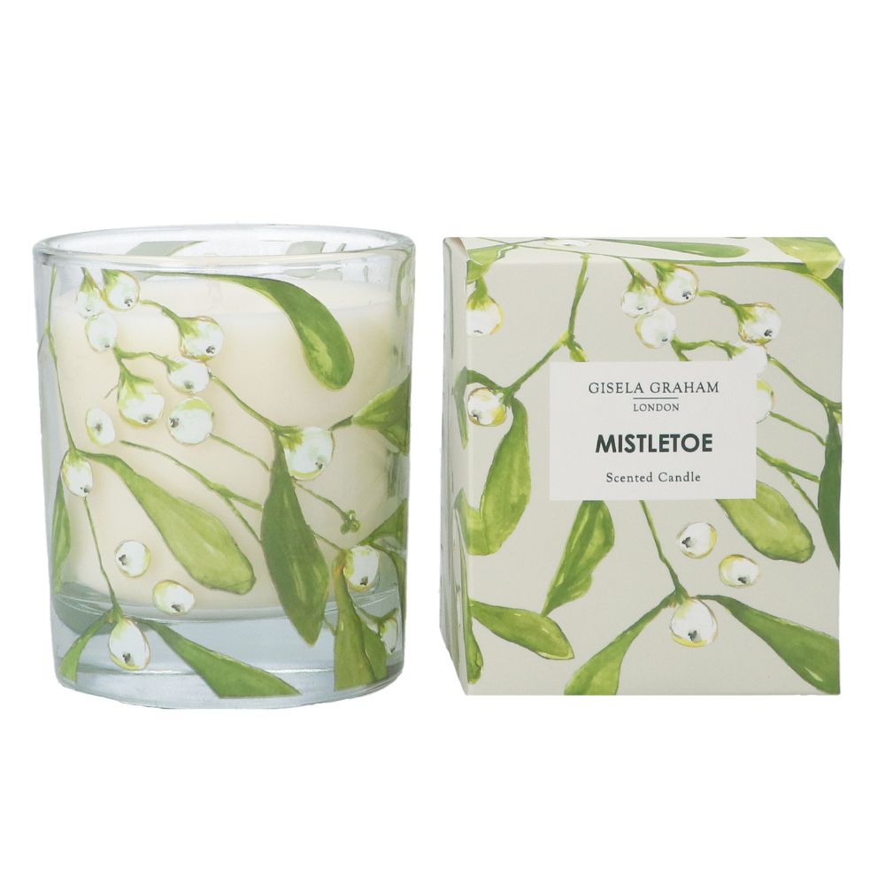 Gisela Graham Boxed Scented Candle Misteltoe