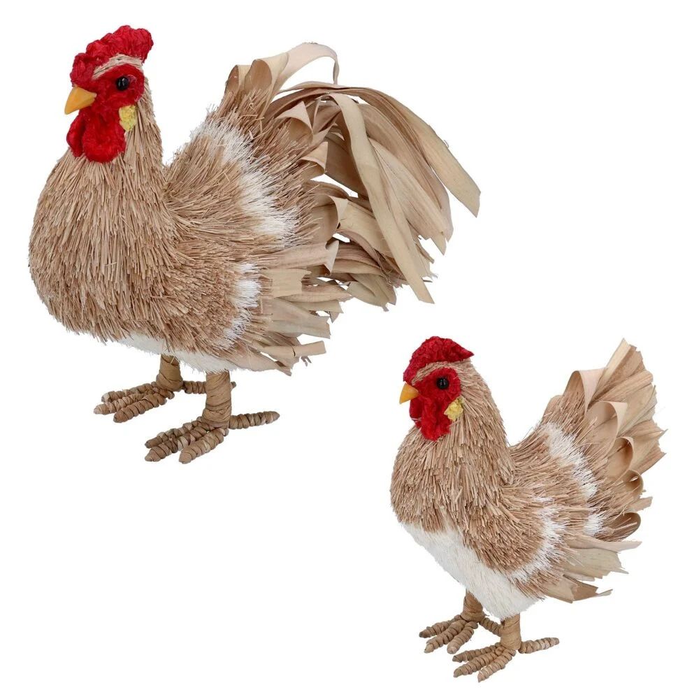 Gisela Graham Bristle Cockerel Ornament