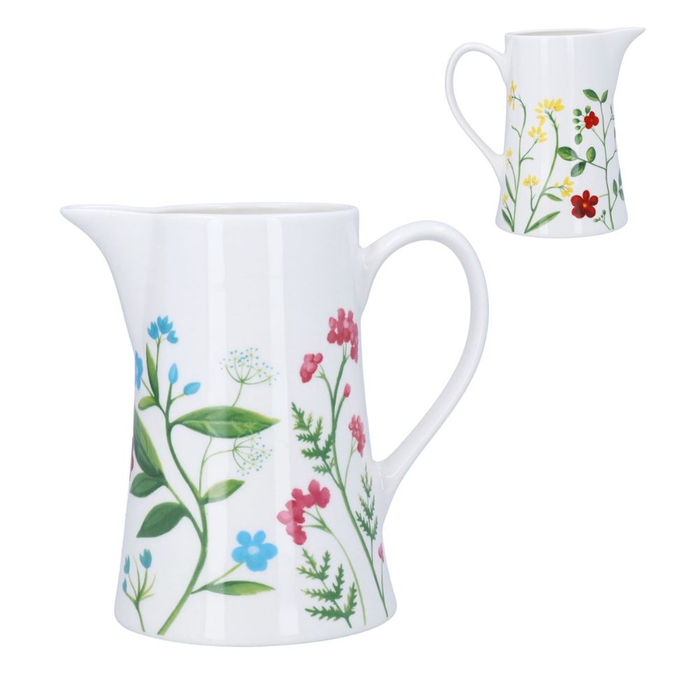 Gisela Graham 15cm Meadow Bone China Large Jug