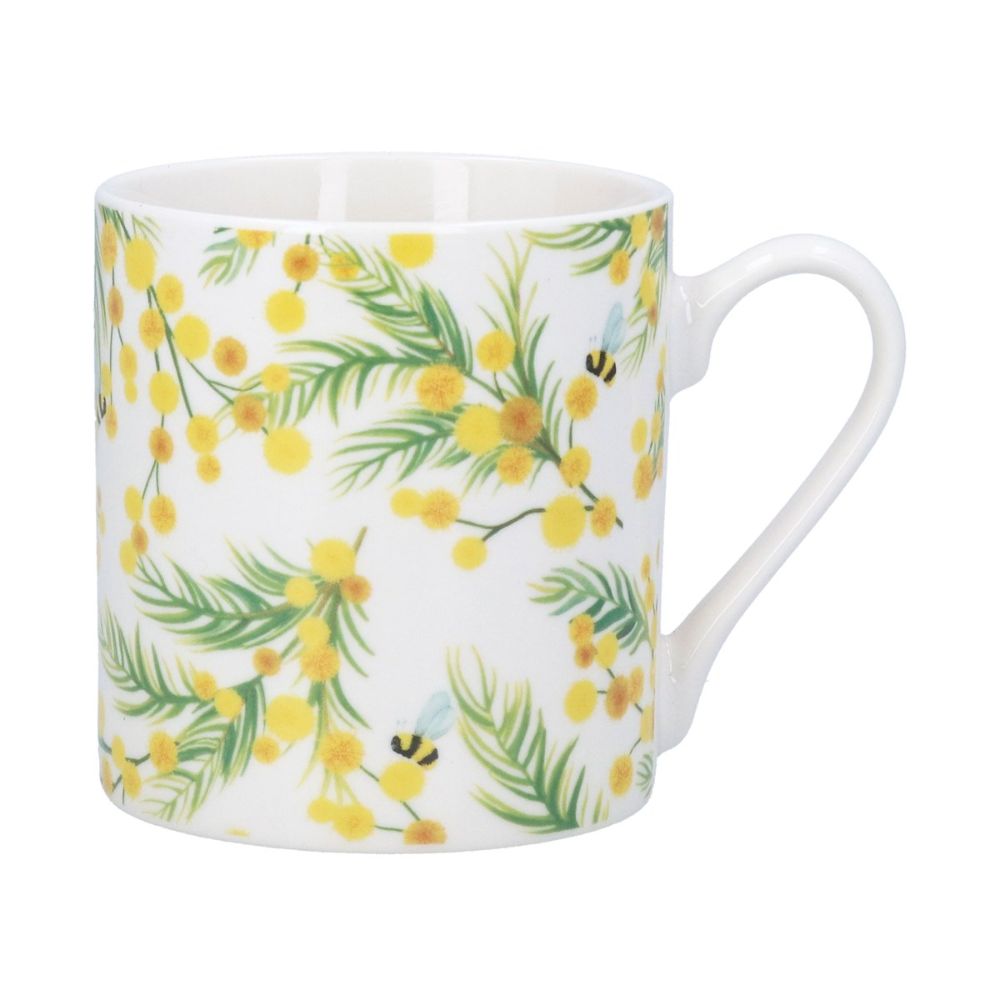 Gisela Graham 12cm Mimosa Bone China Mug