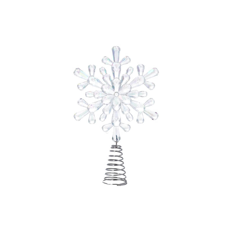 Gisela Graham Acrylic Tree Topper - Snowflake