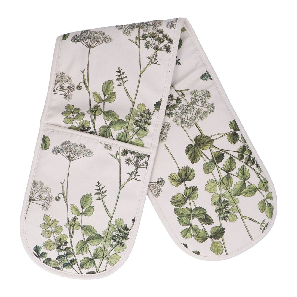 Gisela Graham 85cm Spring Hedgerow Cotton Oven Gloves