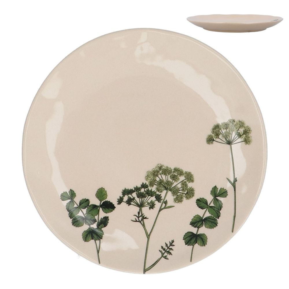 Gisela Graham Spring Hedgerow Stoneware Plate