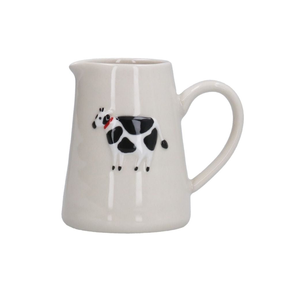 Gisela Graham Stoneware Cow Mini Jug - Old Railway Line Garden Centre