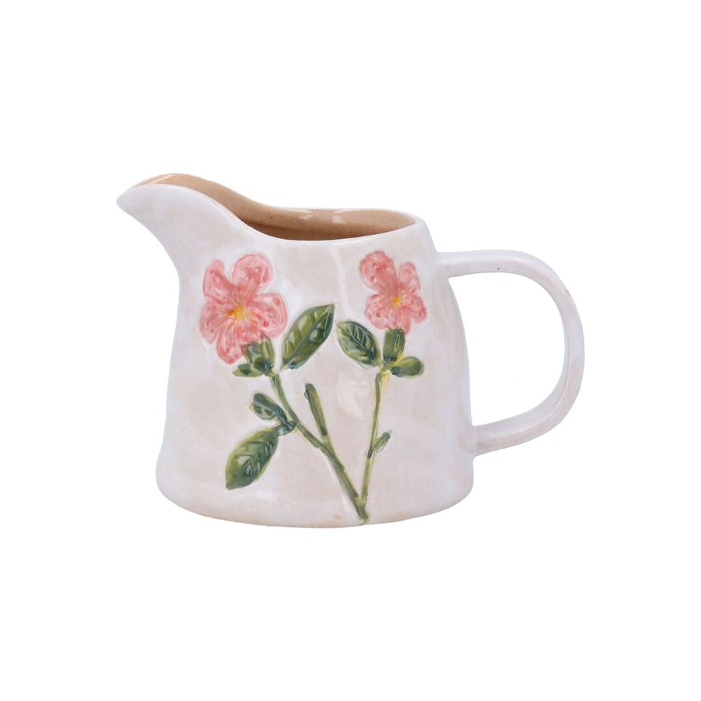 Gisela Graham 9cm Stoneware Meadow Milk Jug