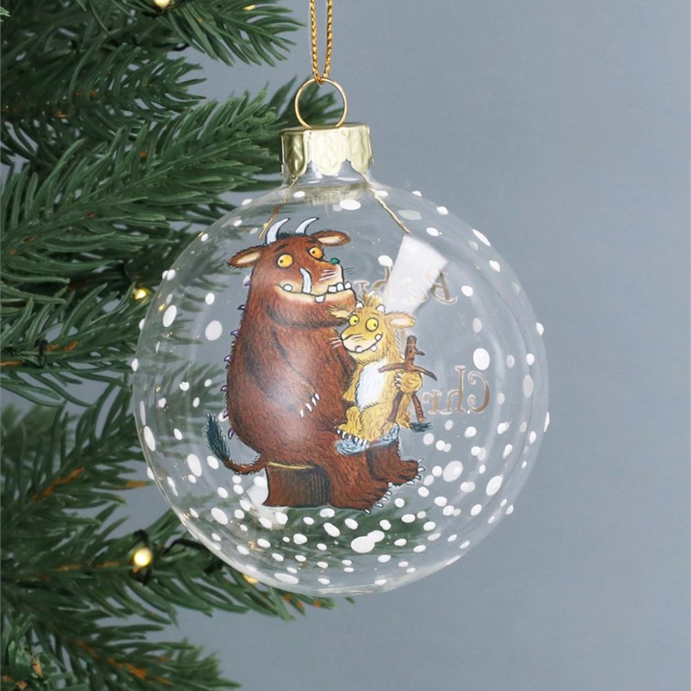 Gisela Graham The Gruffalo & Child Babys 1st Christmas Bauble - Clear