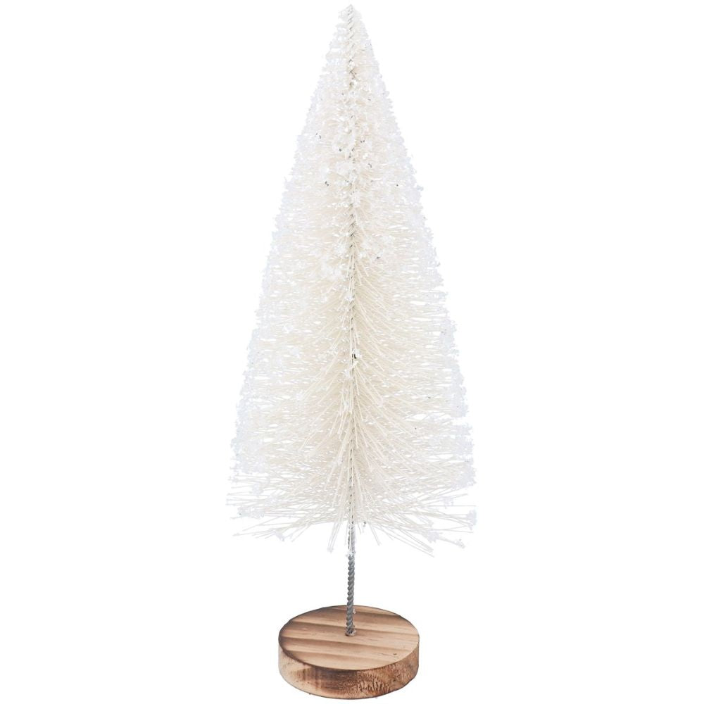 Gisela Graham White Bristle Tree - Medium