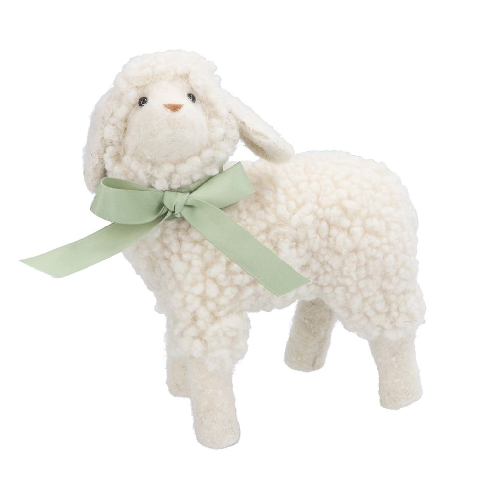 Gisela Graham 17cm White Lamb Ornament