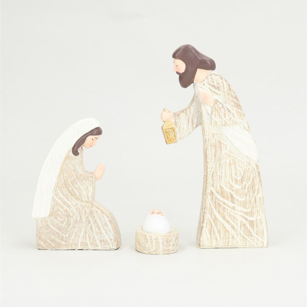 Gisela Graham Wood Effect Nativity