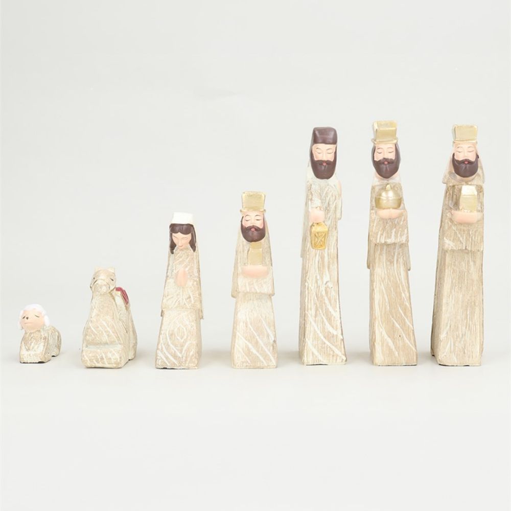 Gisela Graham Wood Effect Nativity