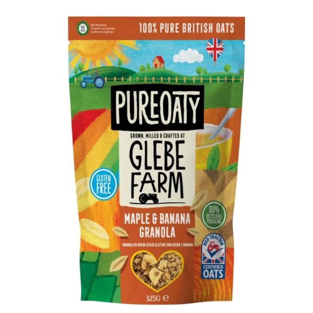 Glebe Farm 325g Gluten & Wheat Free Maple & Banana Oat Granola Crisp