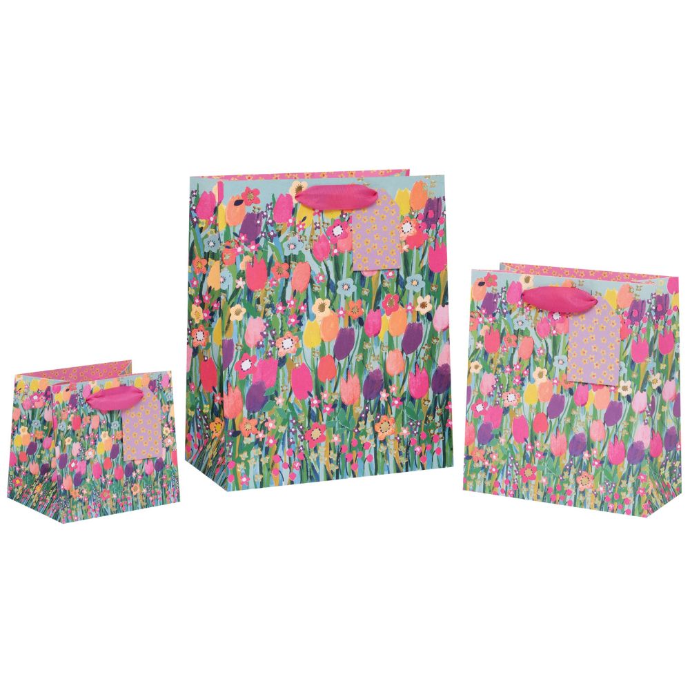 Glick Large Gift Bag, Tulip Meadow