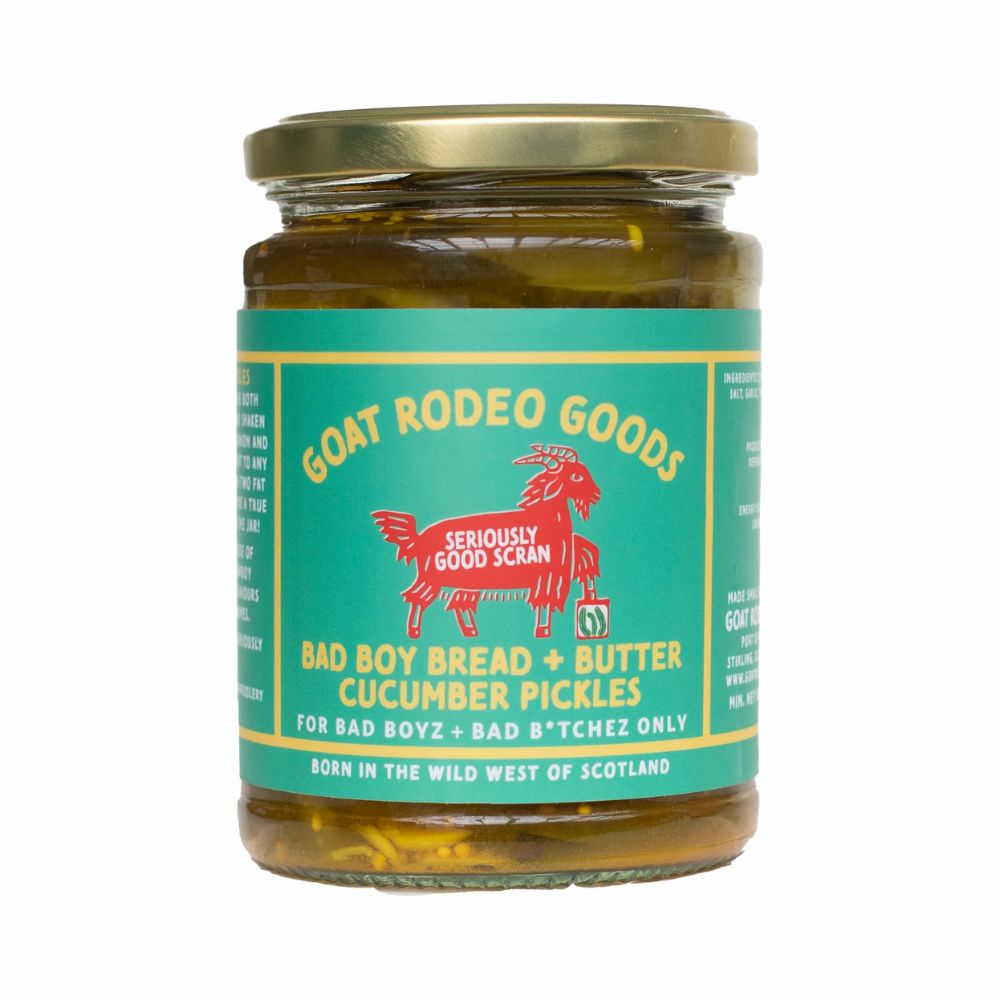 Goat Rodeo 500g Bad Boy Bread and Butter Cucumber Pickles
