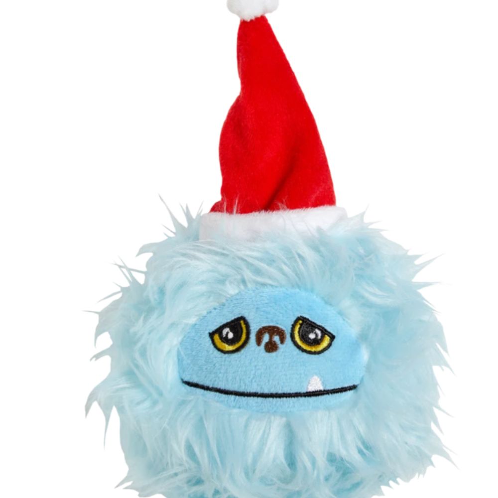 Good Boy Festive Hairy Monster Ball Dog Toy