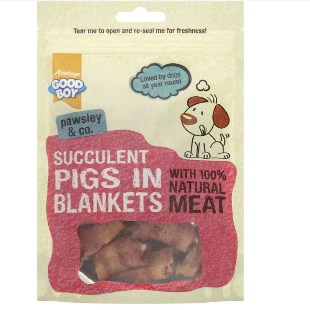 Good Boy 80g Pigs In Blankets Dog Treat Pouches