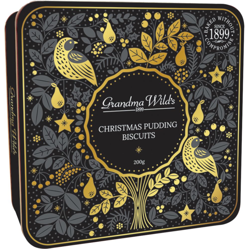 Grandma Wild's 200g Christmas Pudding Biscuits