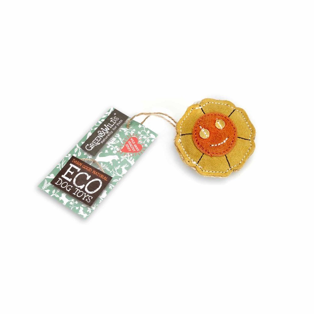 Green & Wilds 7cm Sylivia the Sunflower Dog Toy - Old Railway Line Garden Centre