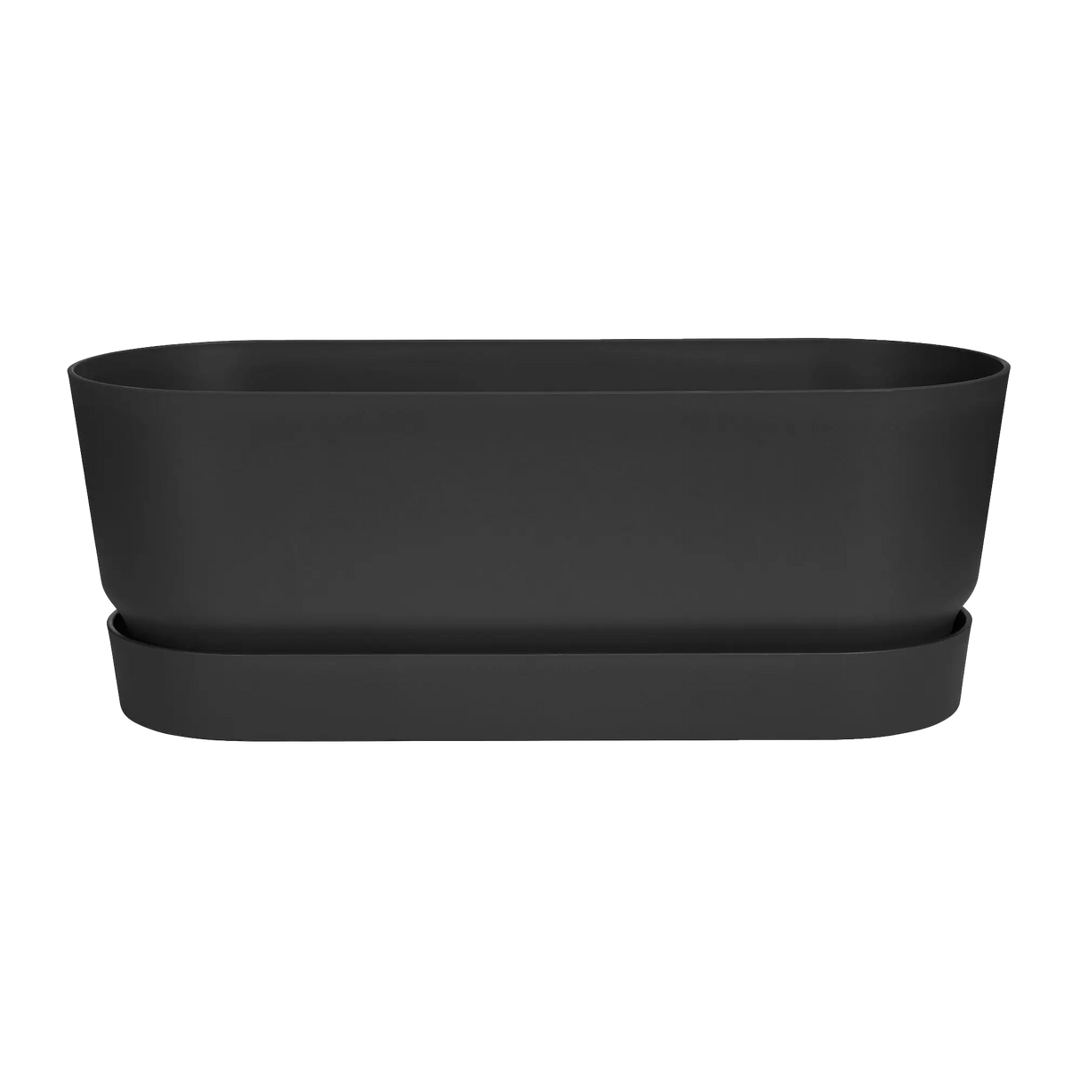 Elho 50cm Living Black Greenvillle Long Trough Planter