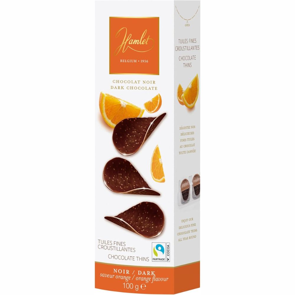 Hamlet 100g Orange Flavour Dark Chocolate Thins