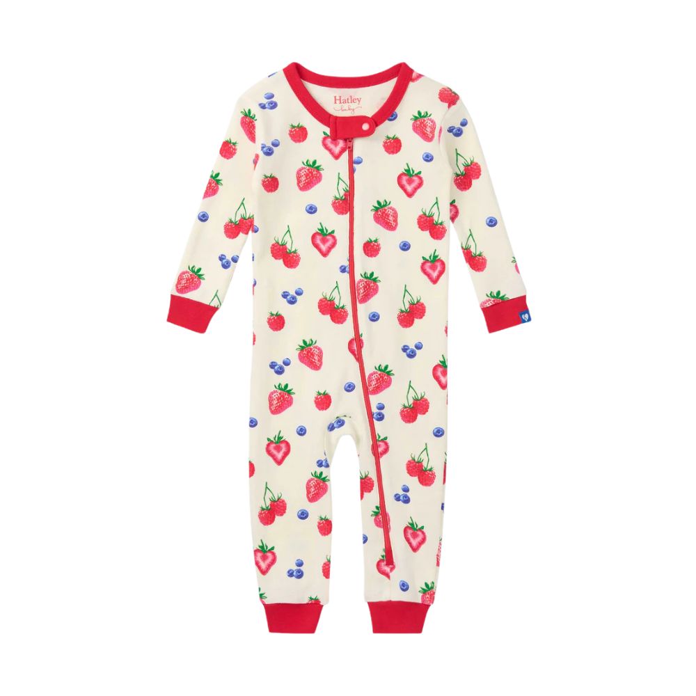 Hatley Baby Summer Berries Cotton Sleeper Romper - Age 12-18 Months
