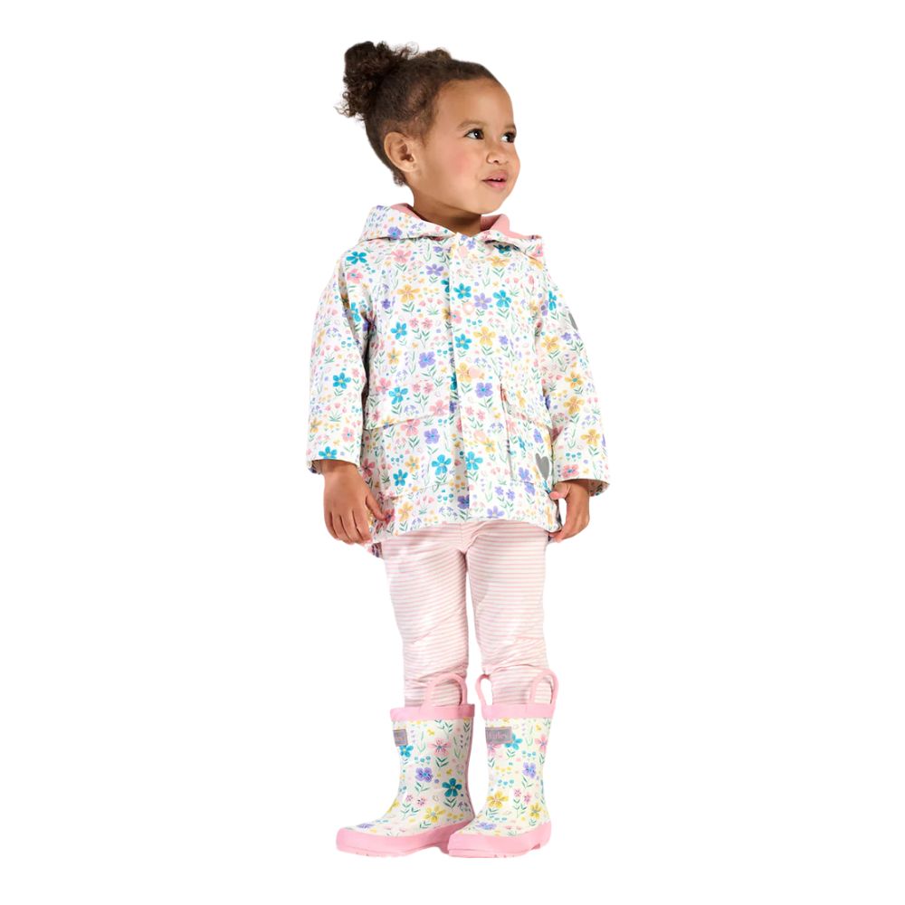 Hatley Little Garden Chicks Button-Up Raincoat - Age 5