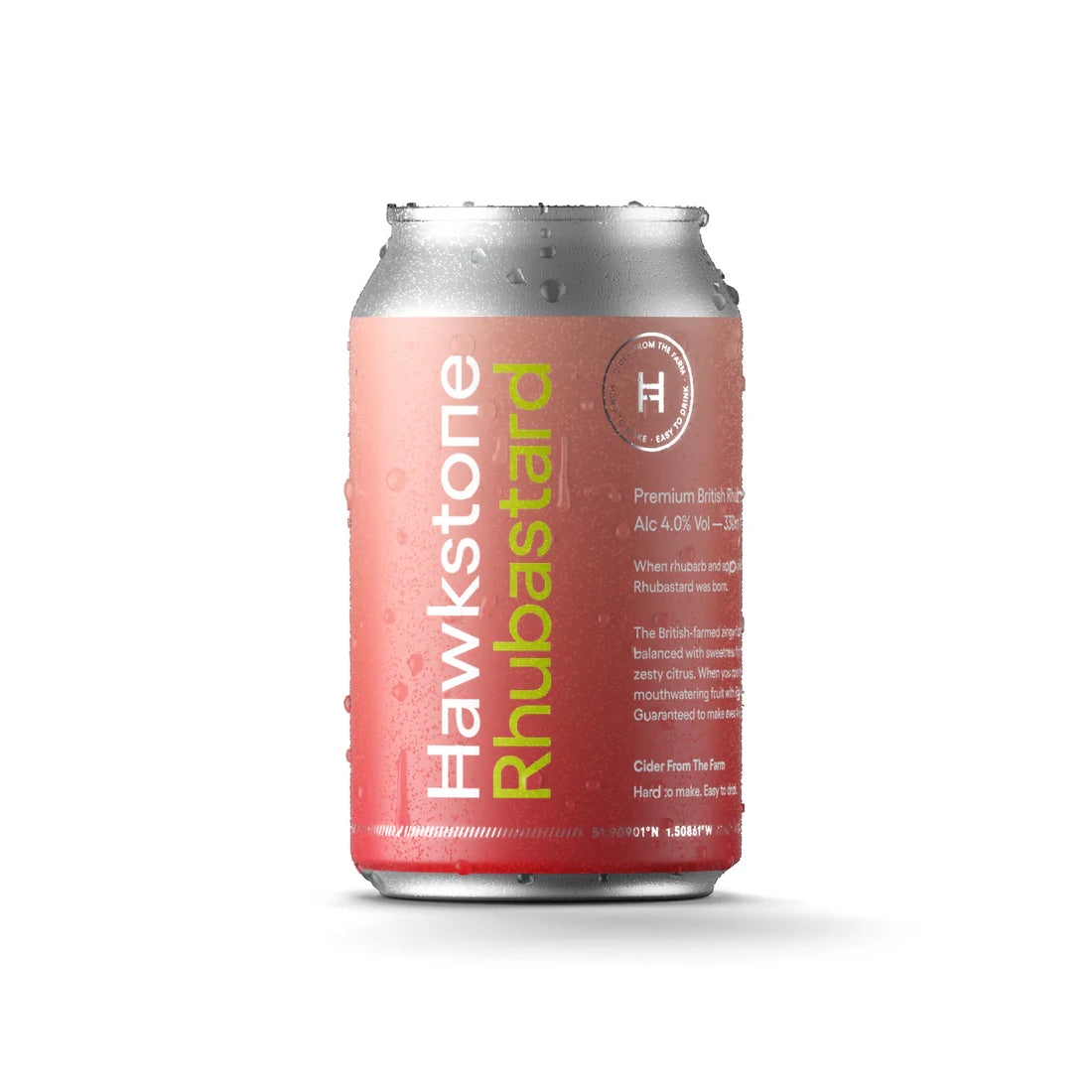 Hawkstone Rhubastard Craft Cider 330ml Can