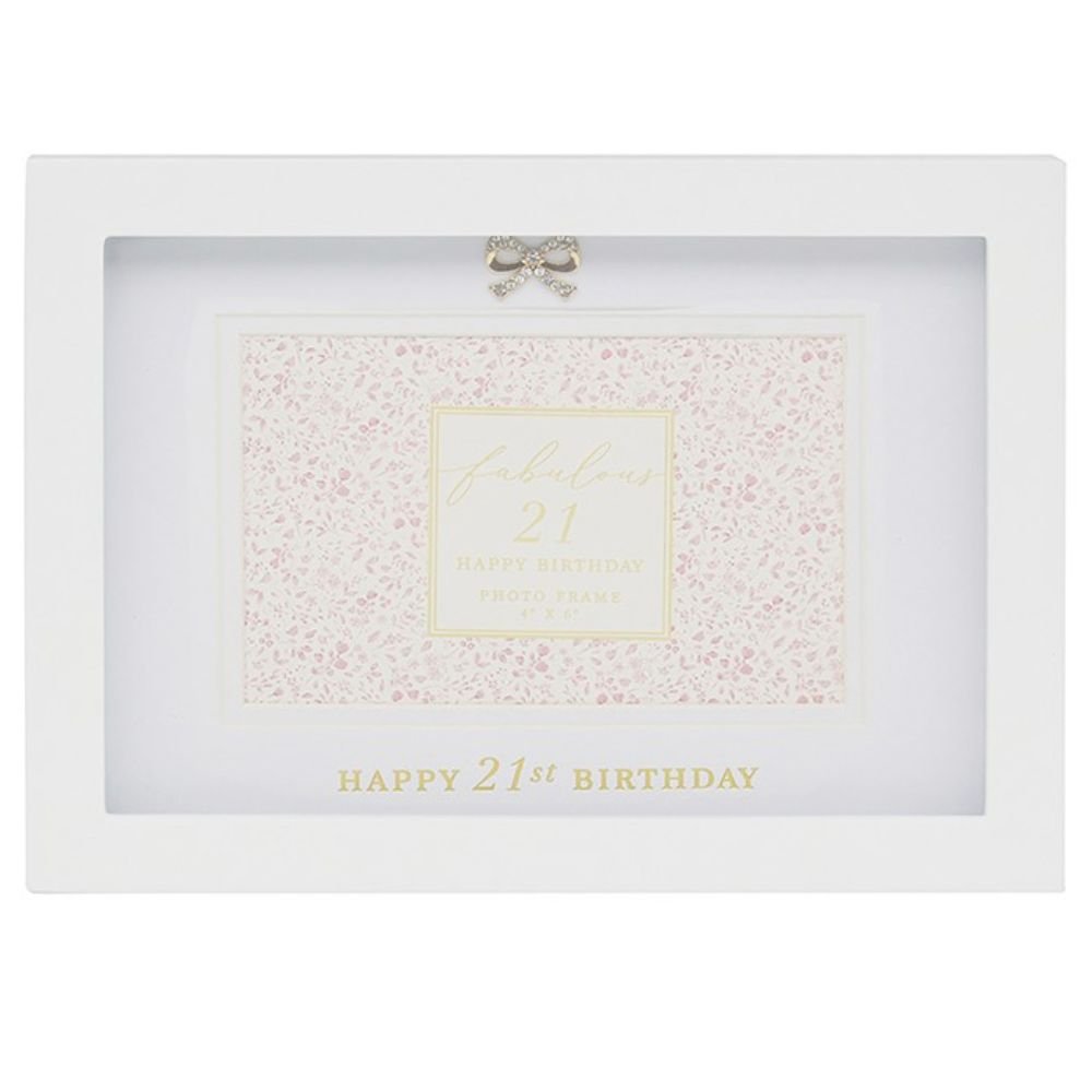 Hearts Design 4x6 21st Birthday Photo Frame - Old Railway Line Garden Centre